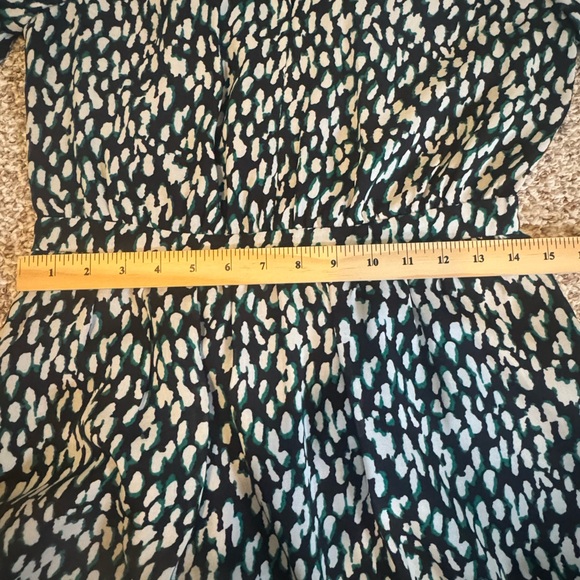 Banana Republic Black, Green, & White Print Dress – Size 6 (Like New) - Picture 8 of 11